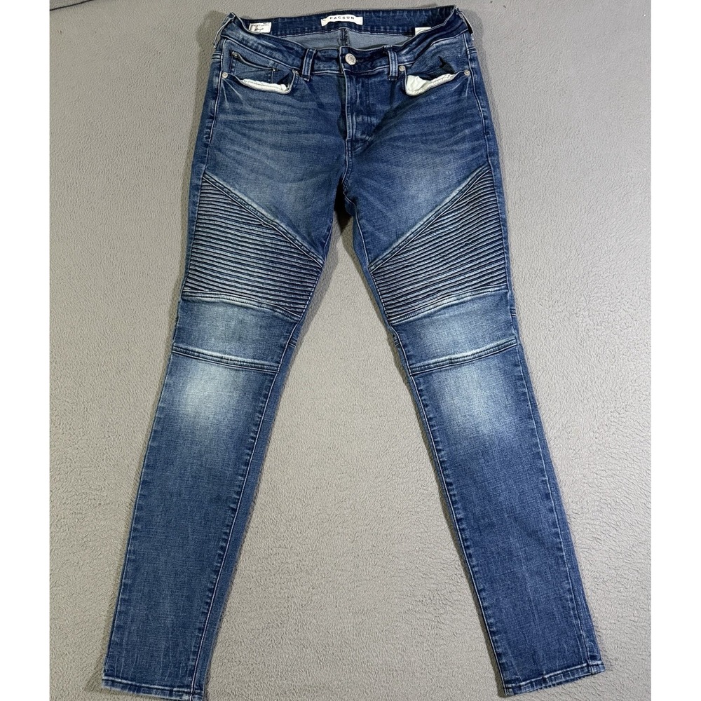 PacSun Jeans Men's 30x30 Blue Fade Stacked Skinny Denim Stretch Comfort